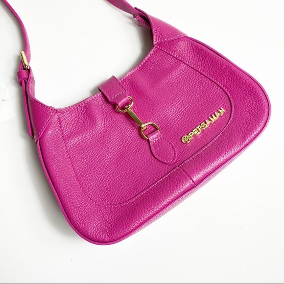 Persaman New York Hot Pink Genuine Leather Small Women Purse NEW - Picture 2 of 8